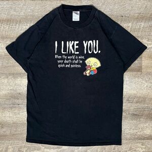 Vintage Family Guy Stewie Shirt Black Size M Y2K 2003